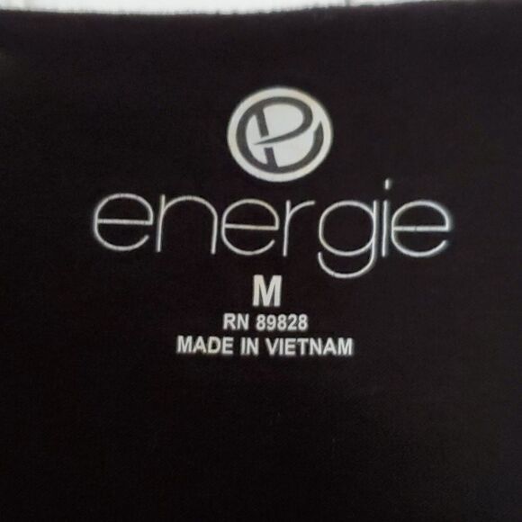 NWT Energie Women's Black Cross Front Shirt Size Medium - Picture 3 of 12